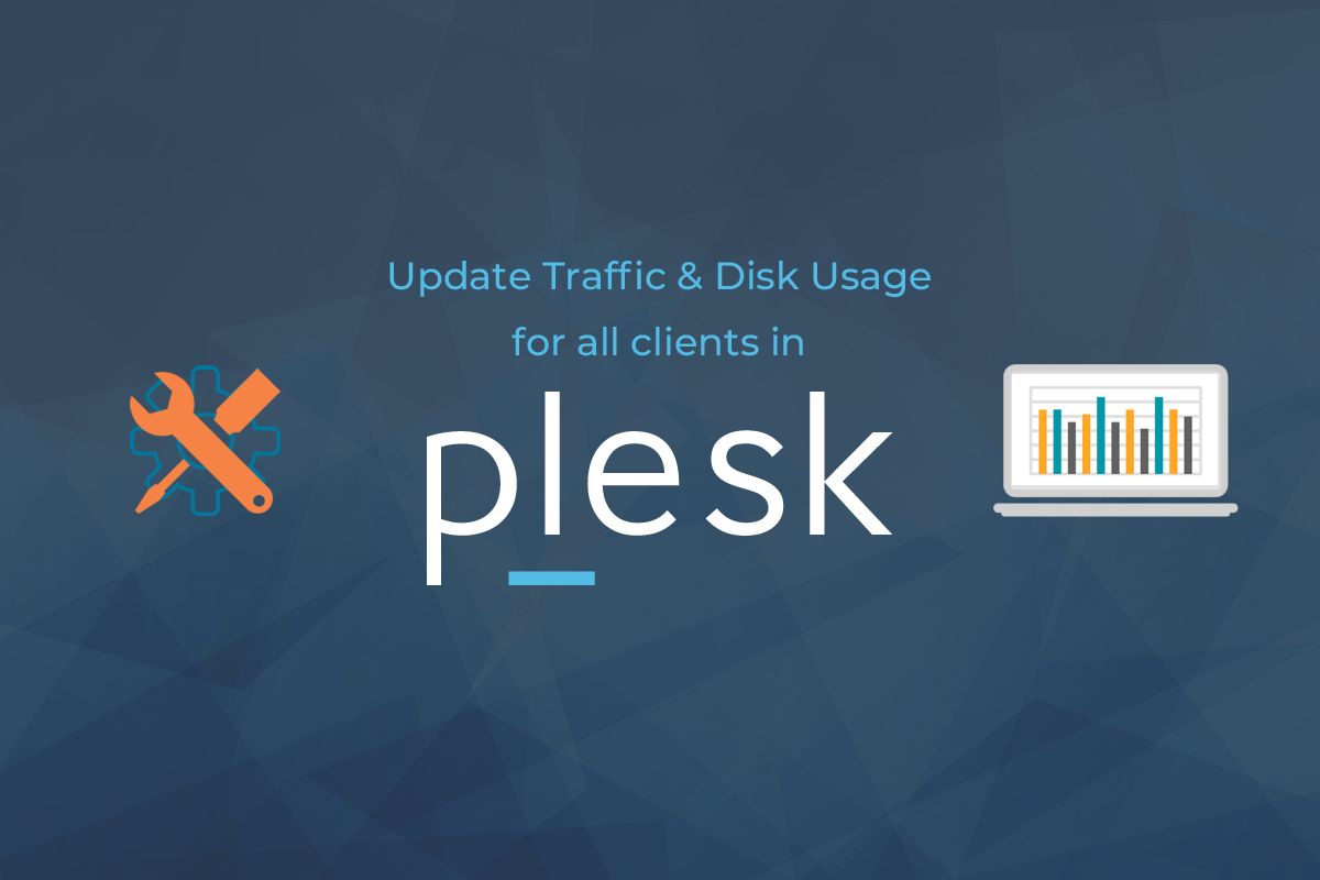 Manually updating traffic and disk usage in Plesk
