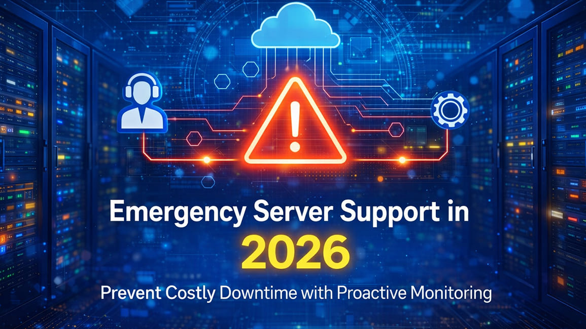 Emergency server support in 2026 with proactive monitoring to prevent costly downtime