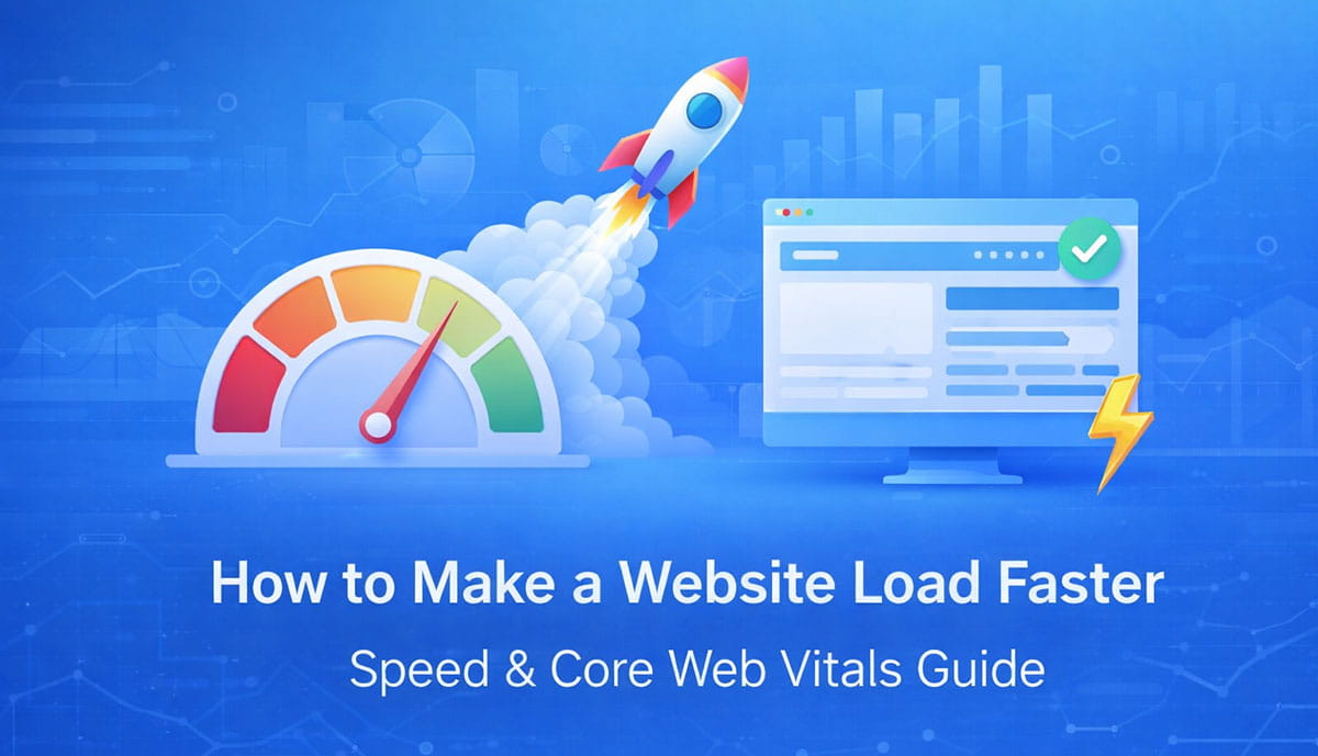 Website speed optimization and Core Web Vitals guide cover image