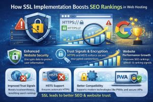 SSL improves SEO rankings infographic 