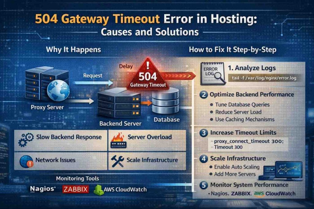 Picture of How to Fix 504 Gateway Timeout Error