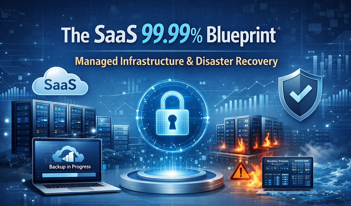 Managed infrastructure and disaster recovery blueprint for SaaS 99.99% uptime