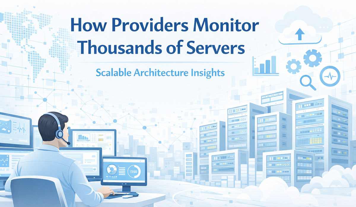 Server monitoring dashboard with cloud and scalable architecture design