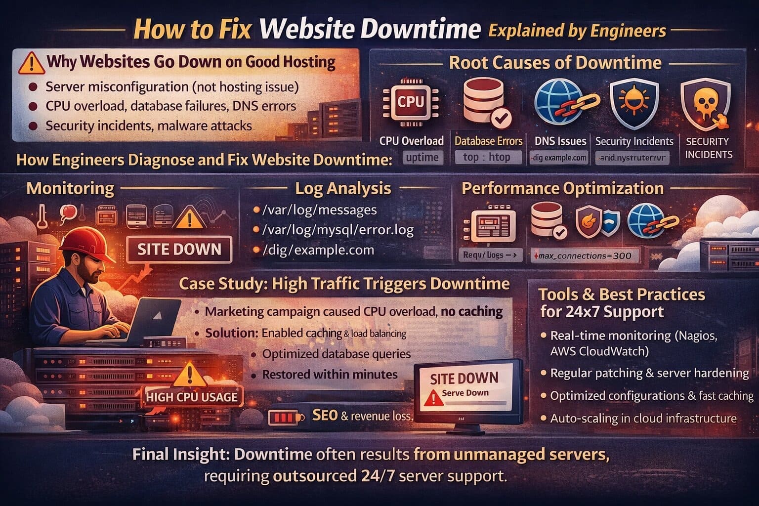 Website. Server Down Website Downtime Issues: Causes & Server-Level Problems.