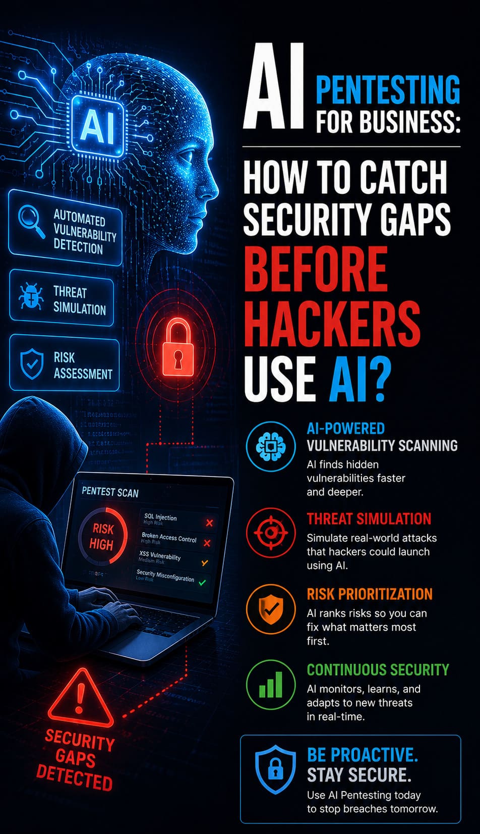 AI Pentesting for Business: How to Catch Security Gaps Before Hackers Use AI?