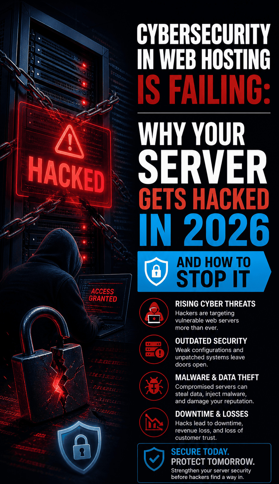 Cybersecurity in Web Hosting Is Failing: Why Your Server Gets Hacked in 2026 and How to Stop It