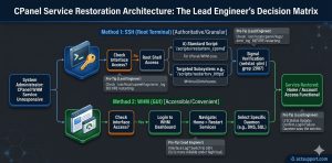 Final technical insights on restarting cPanel services. Ensure 100% uptime with lead engineer strategies for SSH and WHM service management.