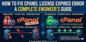The cPanel License Flow A vertical or horizontal diagram showing the three dependencies for licensing success.