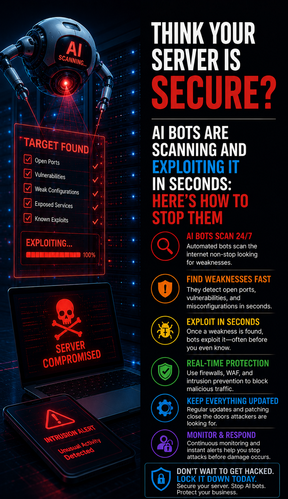 Think Your Server Is Secure? AI Bots Are Scanning and Exploiting It in Seconds: Here’s How to Stop Them