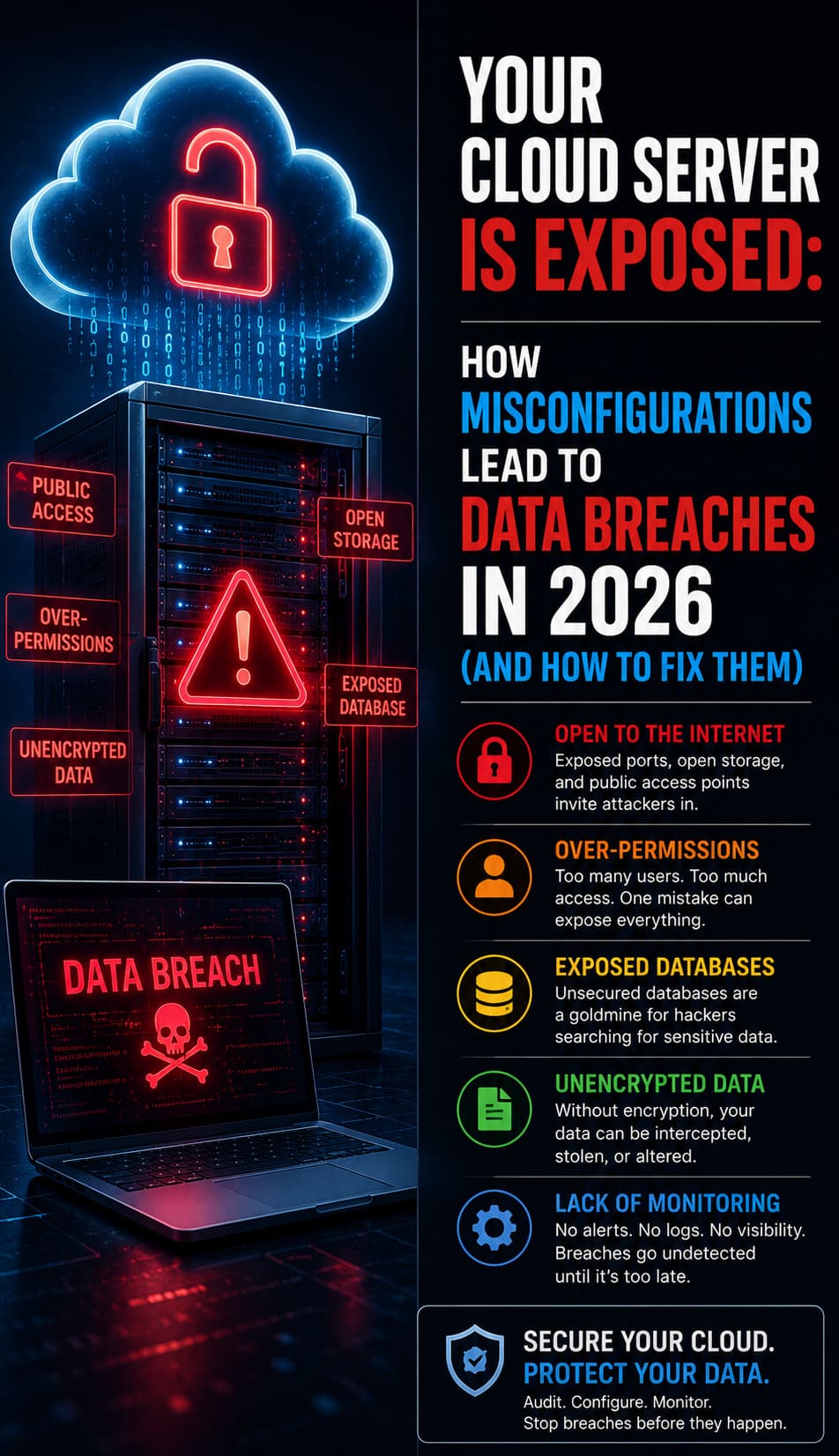 Your Cloud Server Is Exposed: How Misconfigurations Lead to Data Breaches in 2026 (And How to Fix Them)