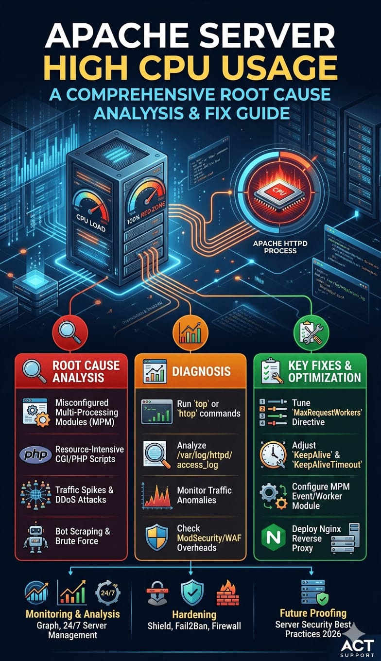 Apache Server High CPU Usage: A Comprehensive Root Cause Analysis and Fix Guide
