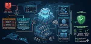 visualizes the infrastructure engineering approach to fixing WordPress plugin conflicts.