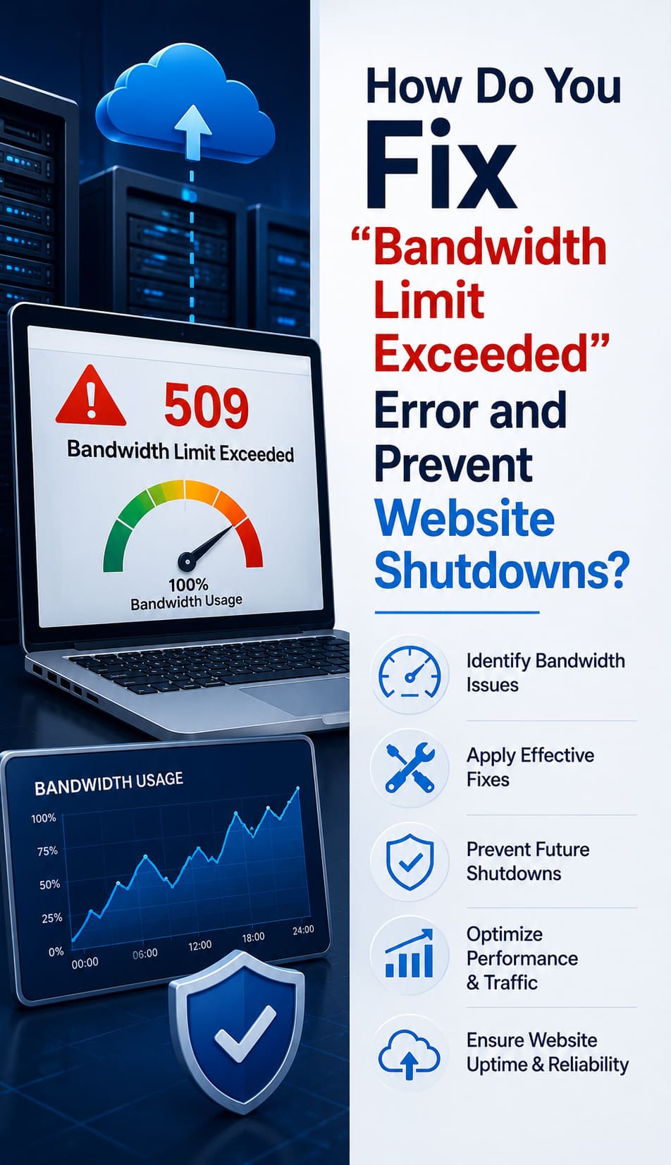 How Do You Fix the “Bandwidth Limit Exceeded” Error and Prevent Website Shutdowns?