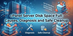cPanel Server Disk Space Full: Causes, Diagnosis and Safe Cleanup 
